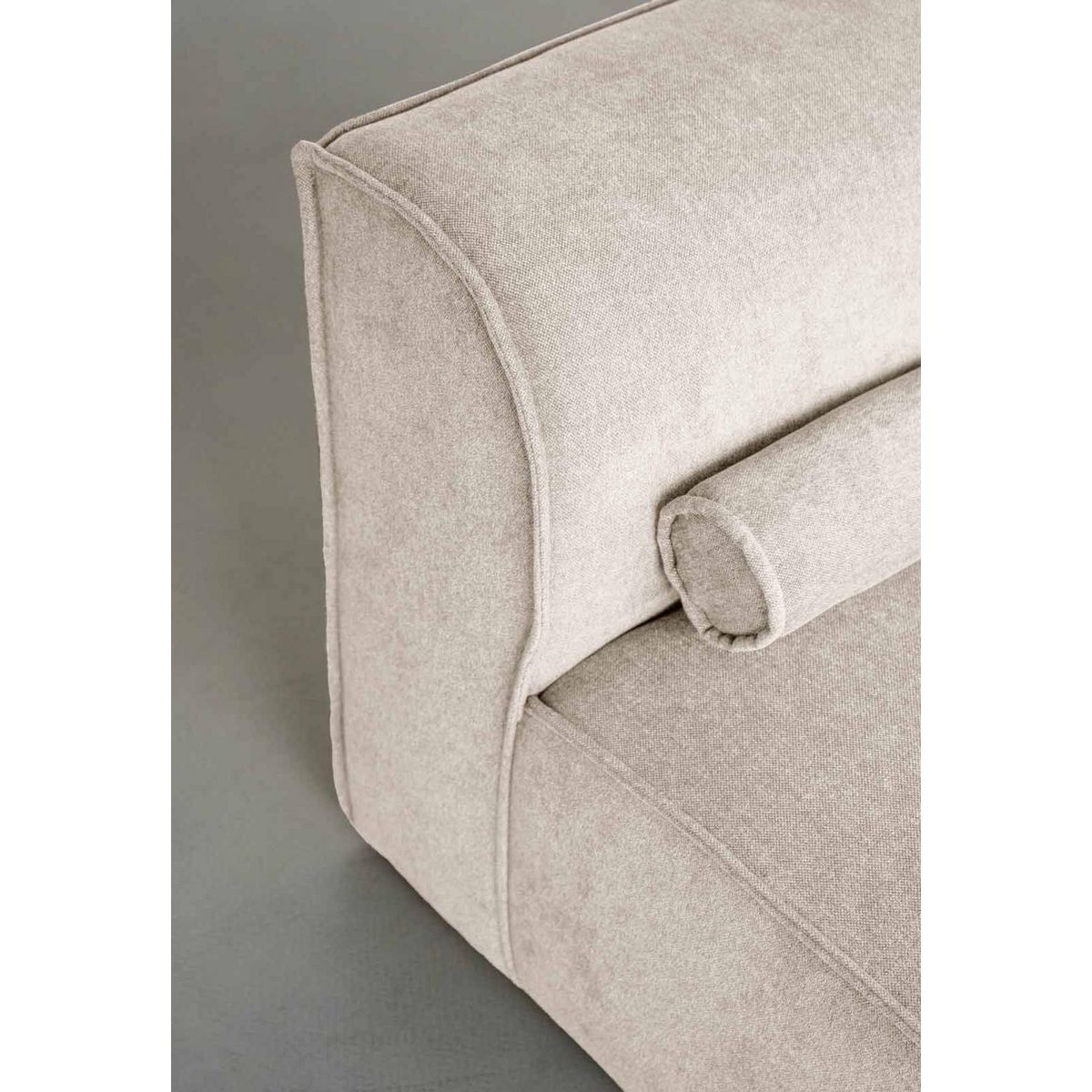 BEST MOBILIER Felix - module d'assise méridienne droit en tissu texturé