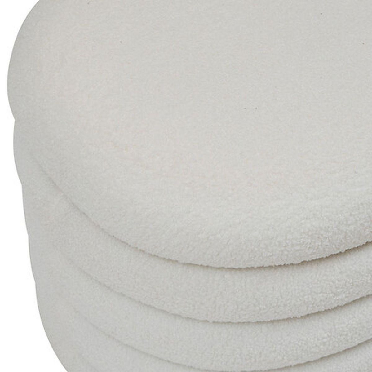 ATMOSPHERA Banc coffre en bouclette GIULIA - Blanc