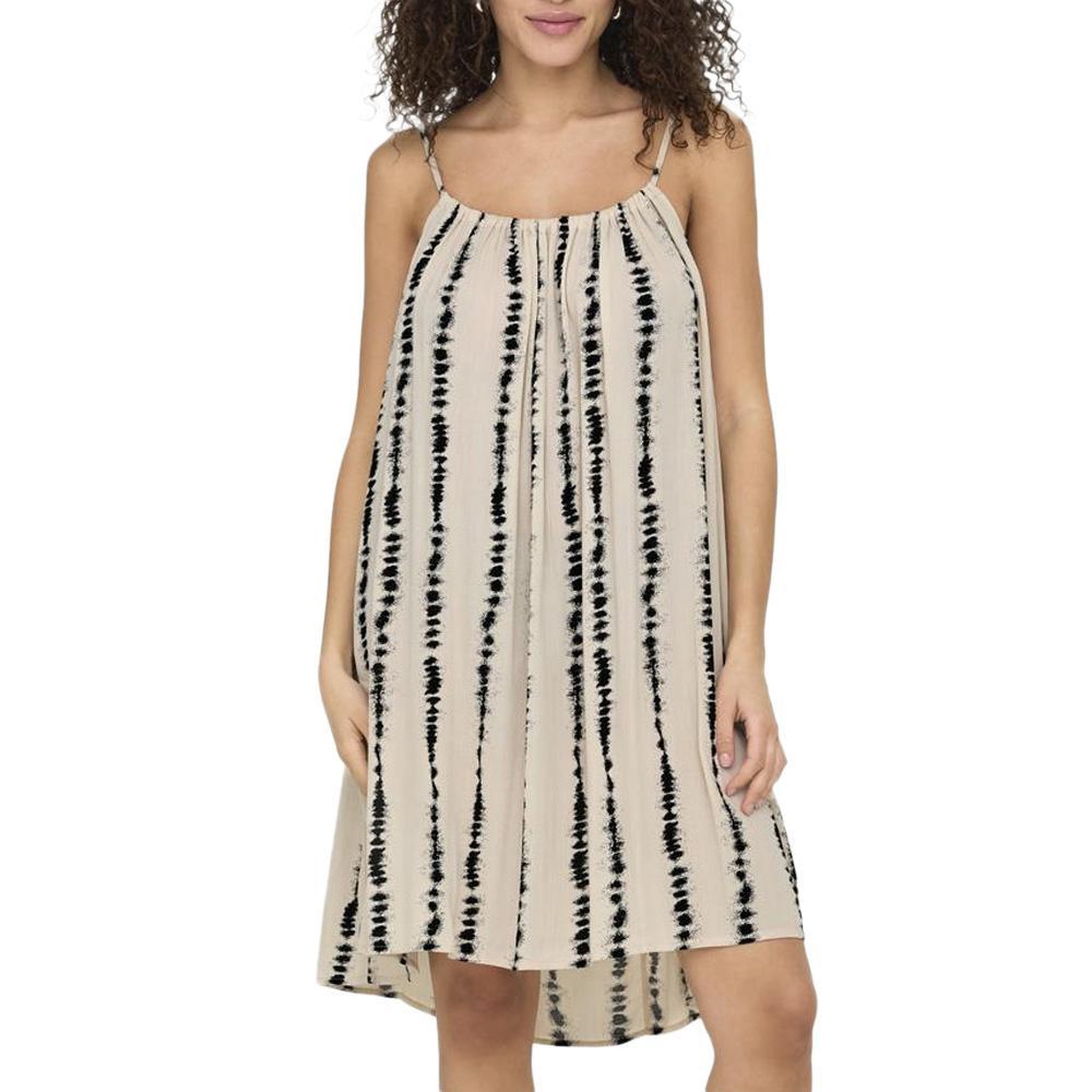 Voir la diapositive 1 : JACQUELINE DE YONG Robe Beige/Noir Femme JDY Breeze
