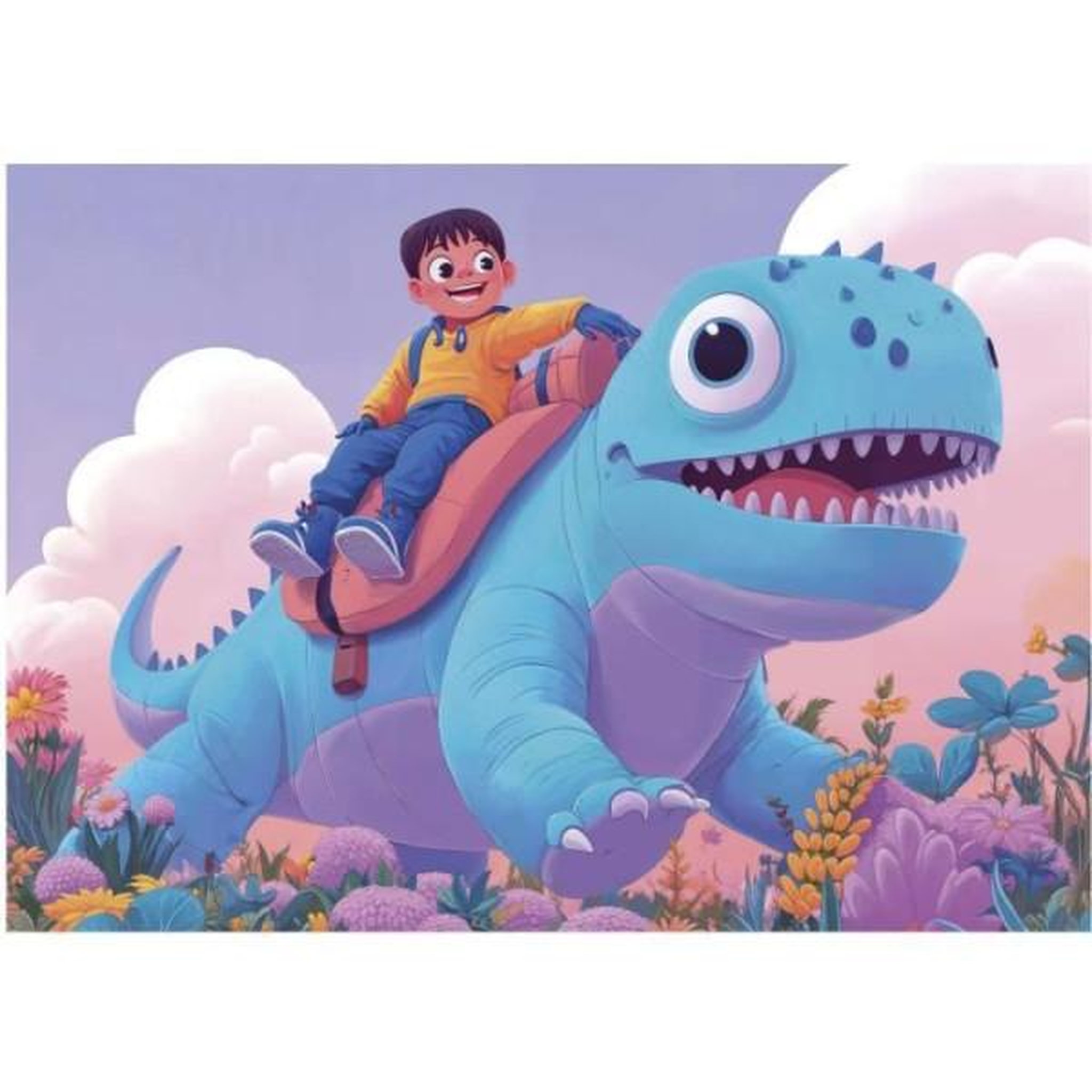 Voir la diapositive 5 : EDUCA 4 puzzles - educa - dinos sympathiques - 20+40+60+80 pieces