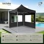 Voir la diapositive 2 : tectake Pavillon de jardin 3 x 3 m avec cadre en aluminium noir
