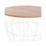 Voir la diapositive 2 : ATMOSPHERA Table à café métal Kumi blanc