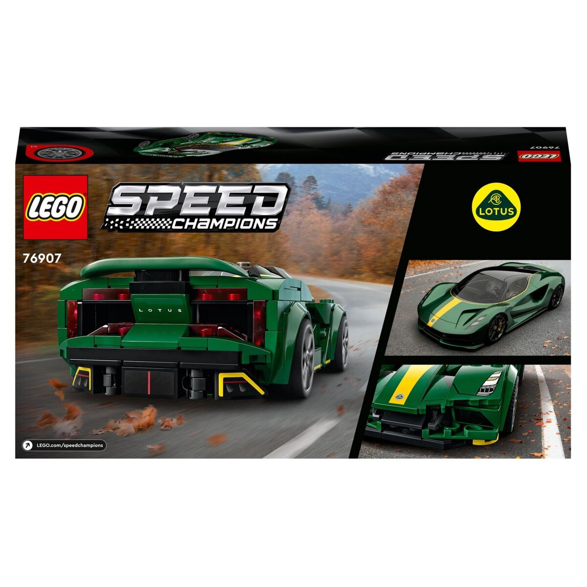 LEGO Speed Champions 76907 Lotus Evija, Voiture de Course, Jouet Réduit Avec Minifigure de Pilote de Course, Jouet Pour Enfants