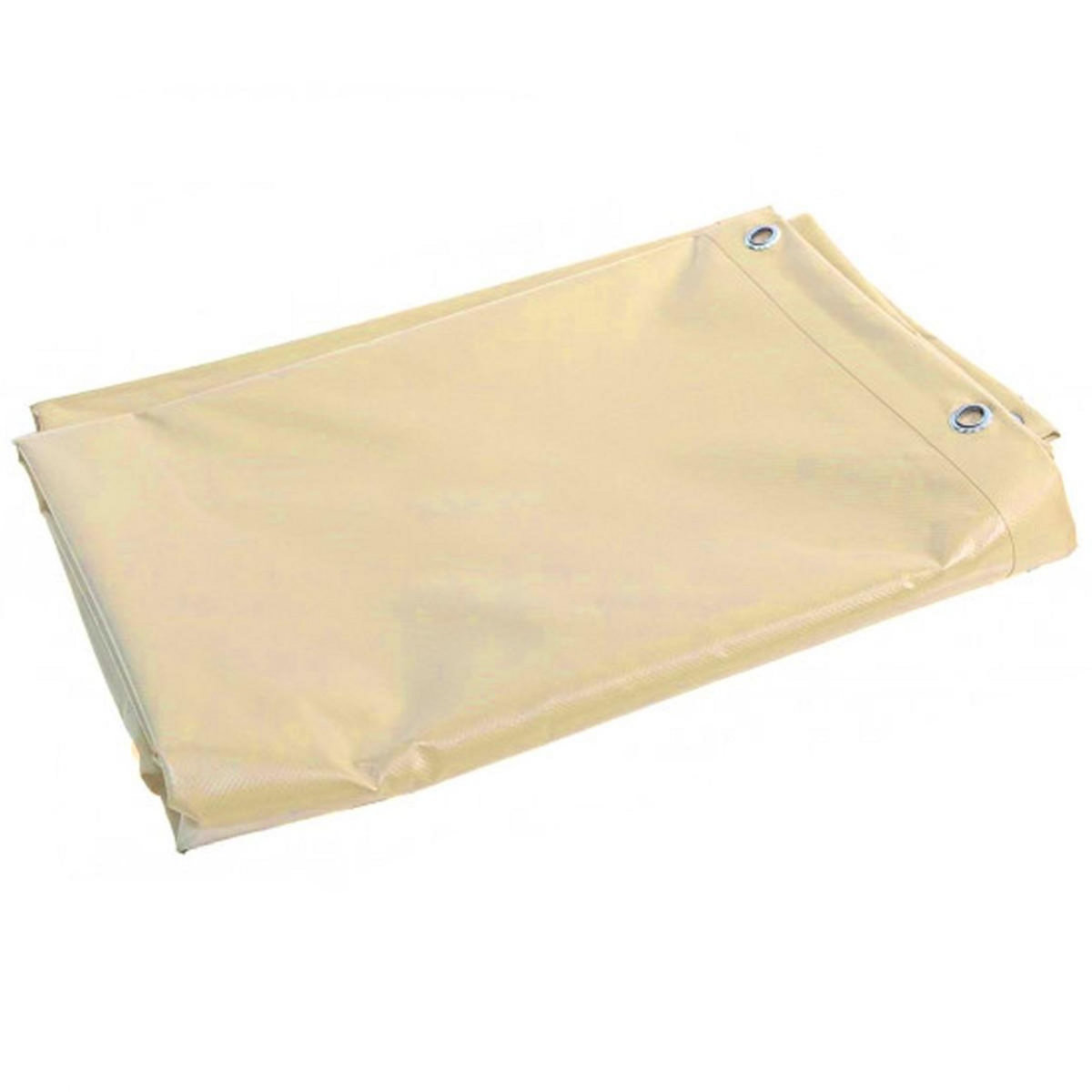 Univers du Pro Bâche Toiture 2 x 3 m Ivoire PVC résistance 640 g/m2 Haute Protection