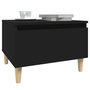 Voir la diapositive 4 : VIDAXL Table d'appoint Noir 50x46x35 cm Bois d'ingenierie
