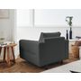 Voir la diapositive 2 : LISA DESIGN Rune - fauteuil - en tissu bouclette