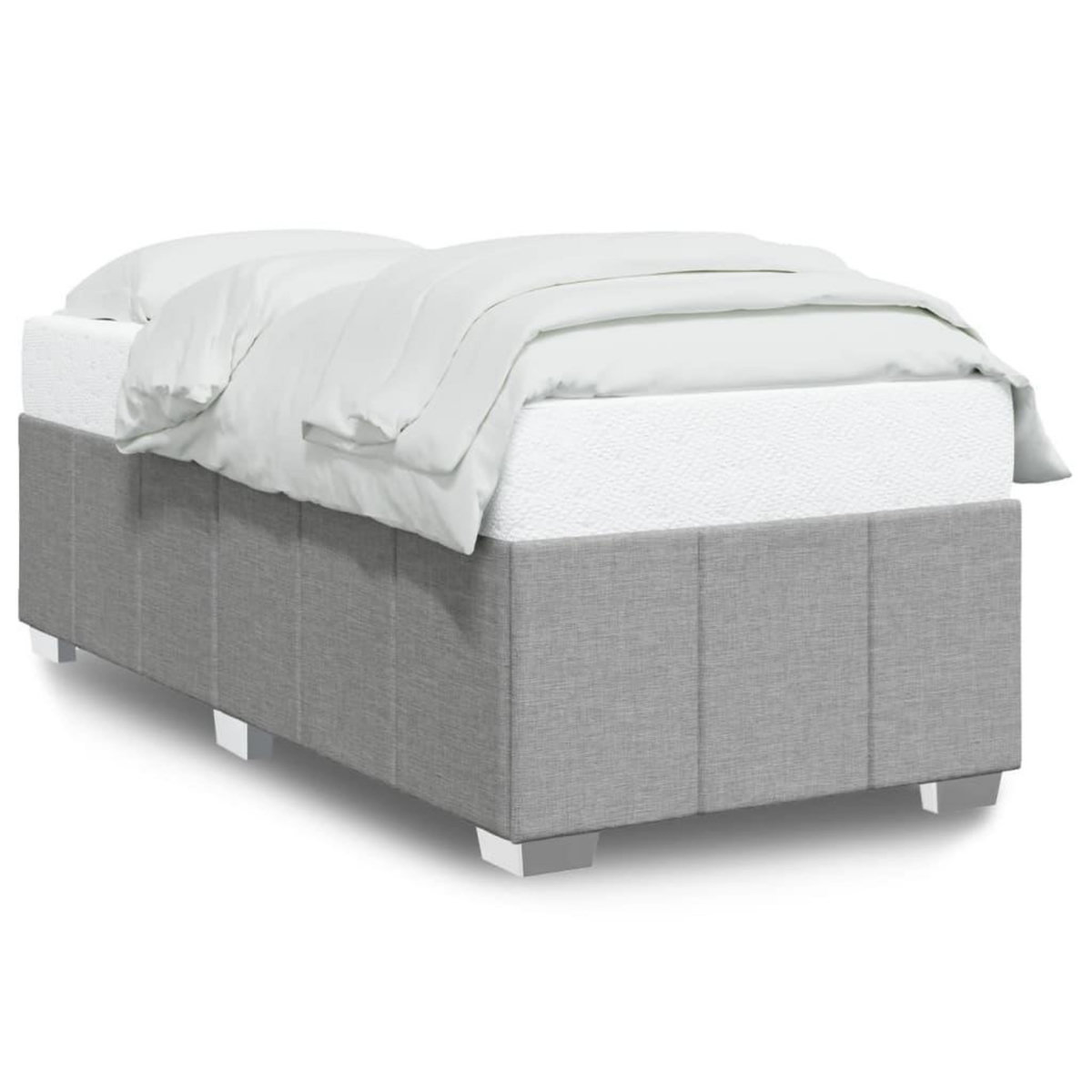 VIDAXL Cadre de lit sans matelas gris clair 100x200 cm tissu