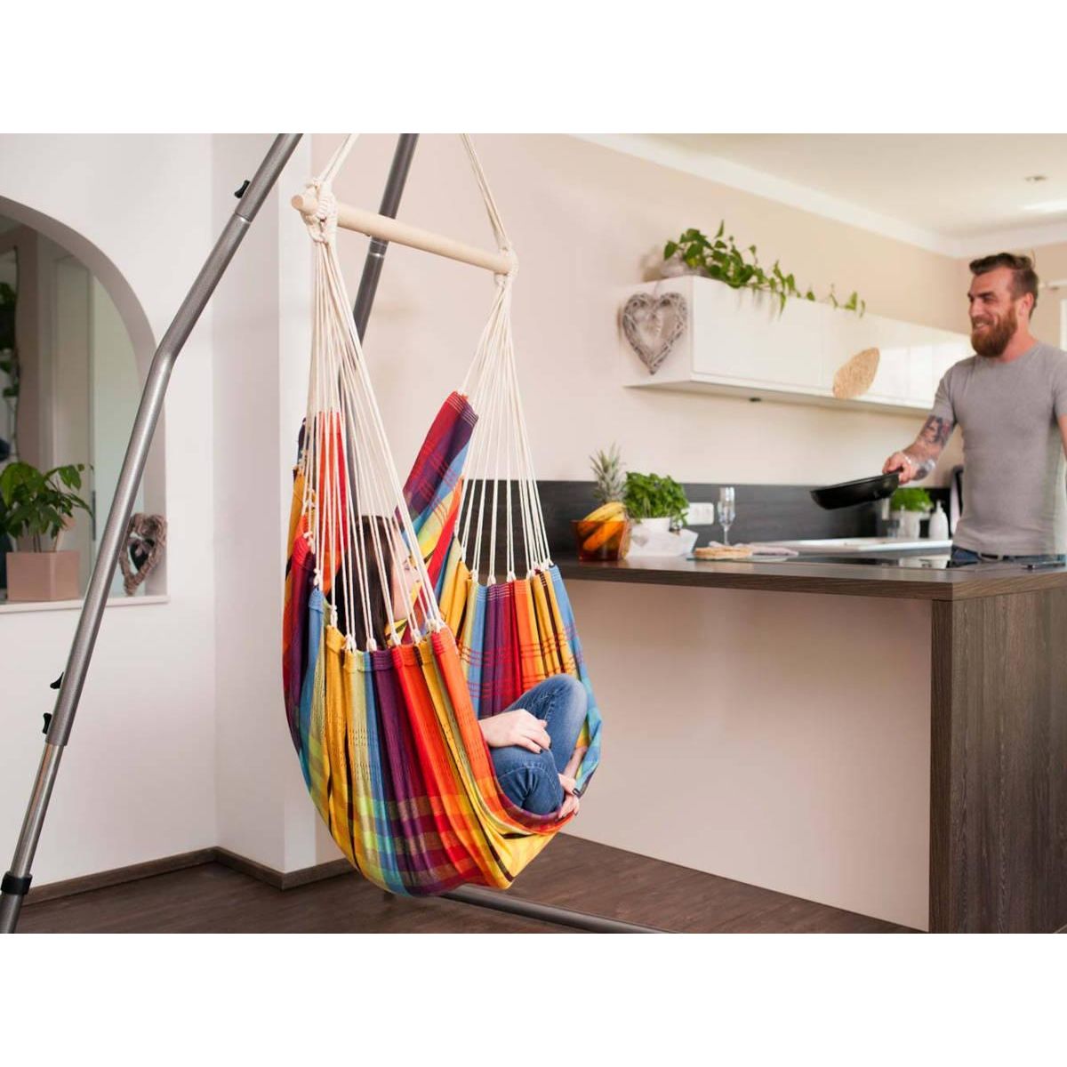 Amazonas Hamac - siège suspendu Brasil arc-en-ciel - Amazonas