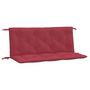 Voir la diapositive 2 : VIDAXL Coussins de banc de jardin lot de 2 rouge bordeaux tissu Oxford