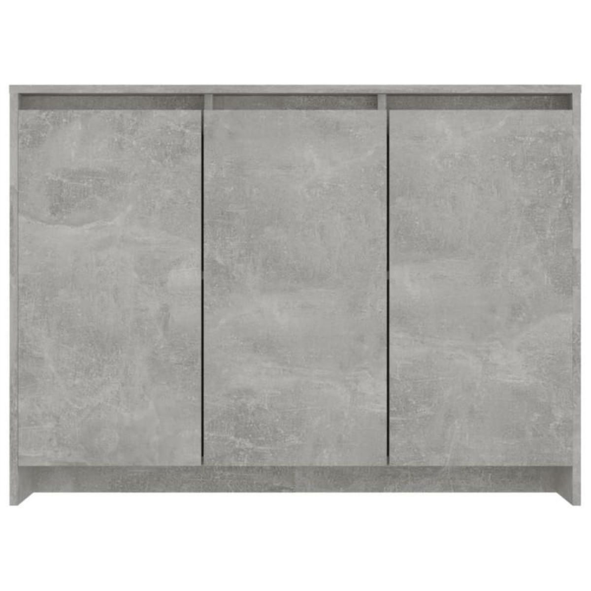 VIDAXL Buffet Gris béton 102x33x75 cm Bois d ingénierie