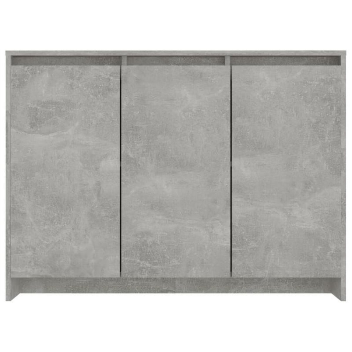 VIDAXL Buffet Gris béton 102x33x75 cm Bois d ingénierie