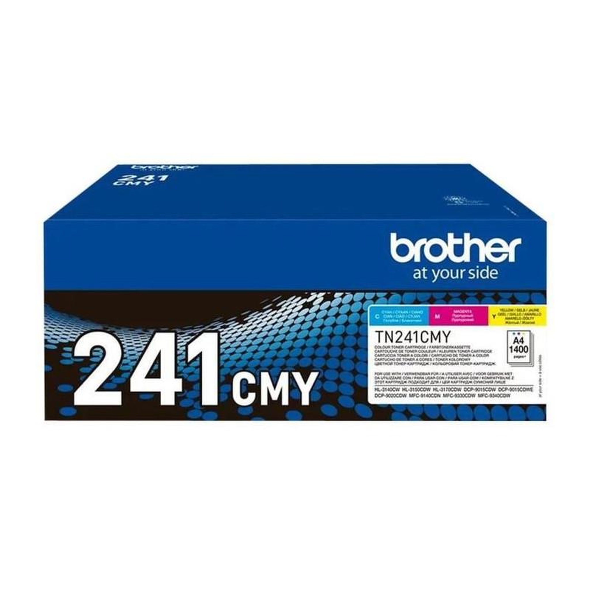 Voir la diapositive 3 : Brother Pack Toners TN241CMY-BROTHER-Cyan, Magenta, Jaune-3x1400 p.-DCP-9015, DCP-9020, HL-3140, HL-3150, HL-3170, MFC-9140, MFC-9330 et