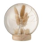 Paris Prix Cloche Boule Led en Verre  Ange  16cm Naturel