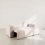 Voir la diapositive 2 : BEST MOBILIER Nicole - canapé d'angle réversible 4 places convertible avec coffre en tissu