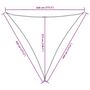 Voir la diapositive 6 : VIDAXL Voile de parasol tissu oxford triangulaire 4,5x4,5x4,5 m blanc
