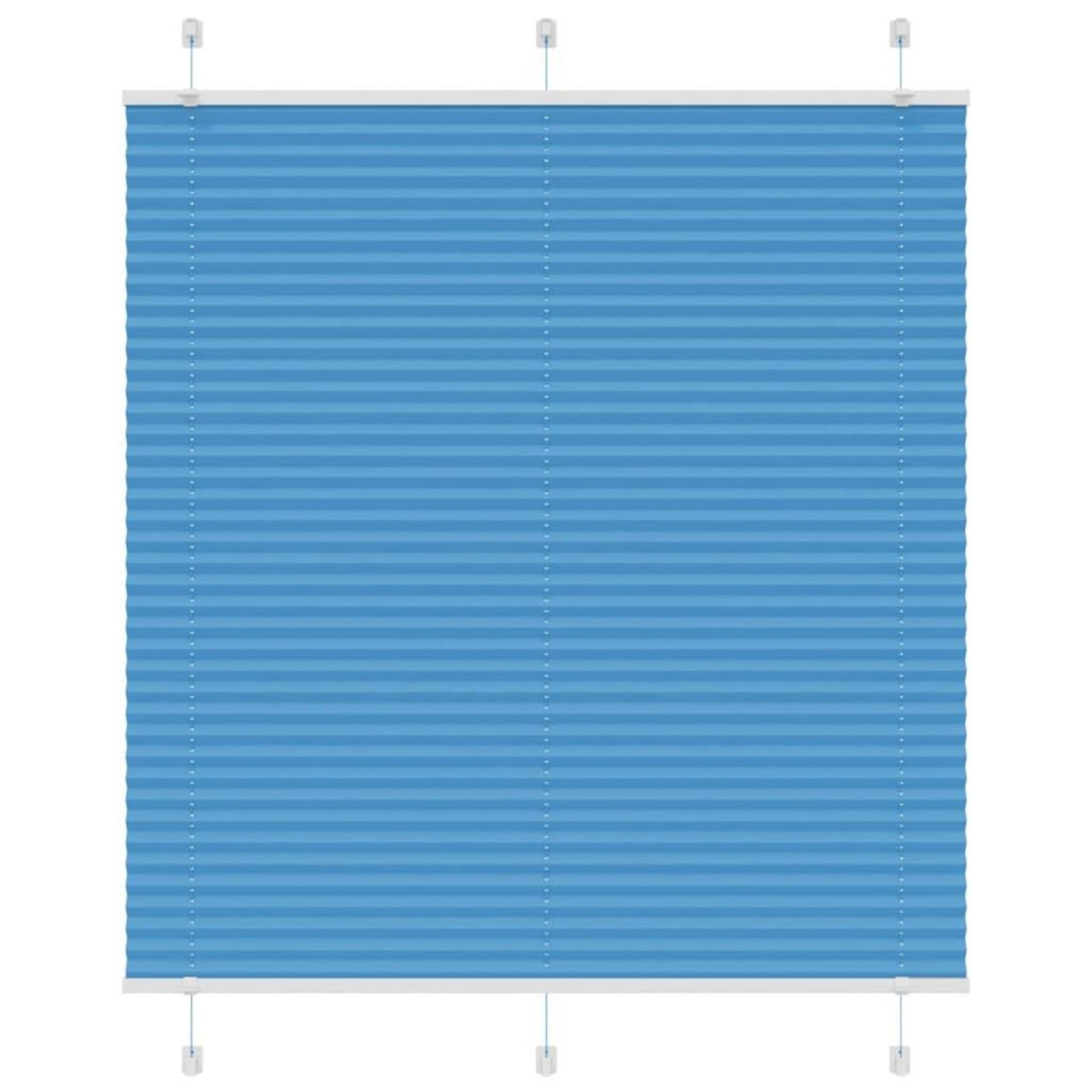 VIDAXL Store plisse bleu 115x100 cm largeur du tissu 114,4cm polyester