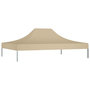 Voir la diapositive 3 : VIDAXL Toit de tente de reception 4x3 m Beige 270 g/m^2