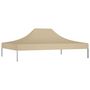 Voir la diapositive 3 : VIDAXL Toit de tente de reception 4x3 m Beige 270 g/m^2
