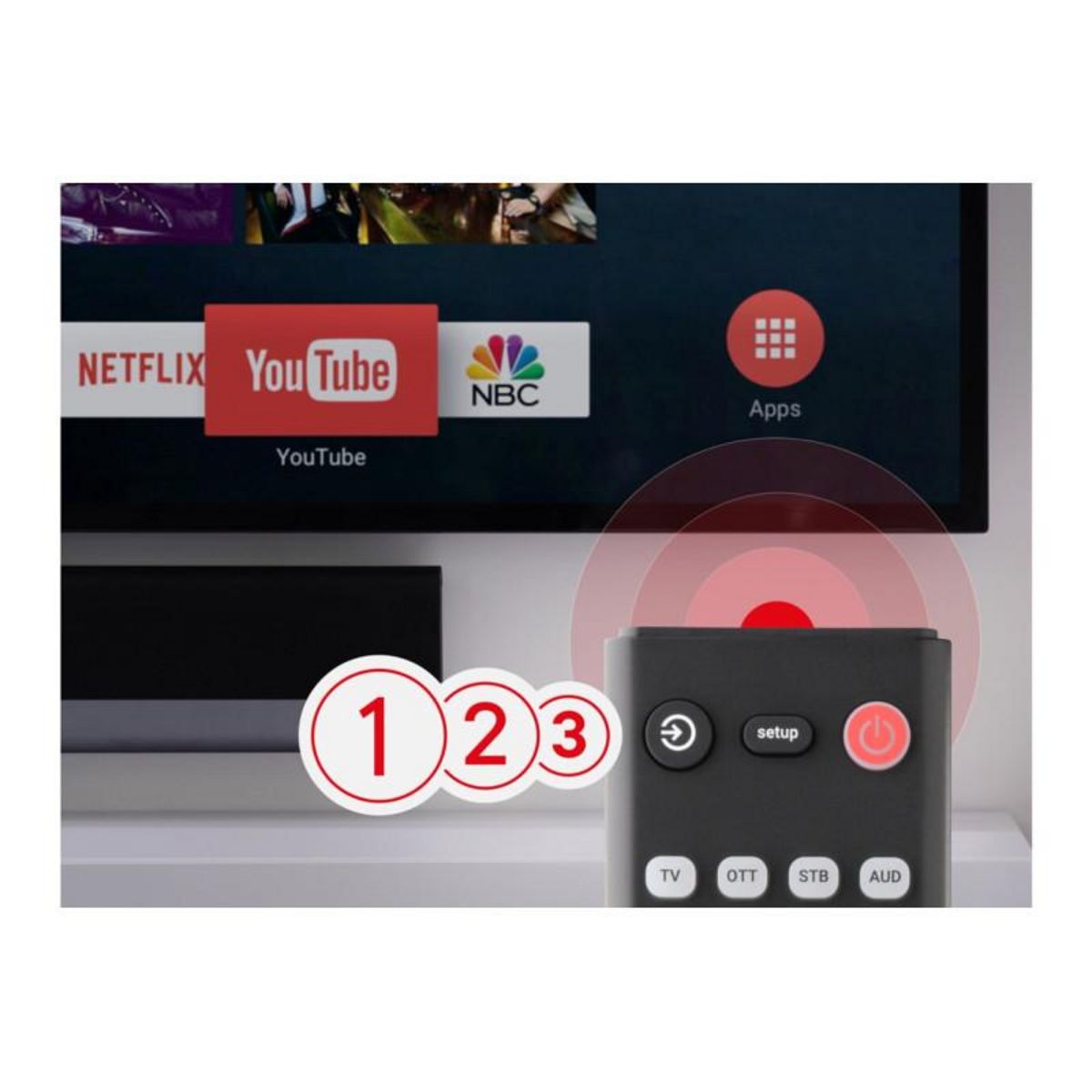 One For All Télécommande One For All UNIVERSELLE 8 EN1 URC 1281 ESSENCE 8