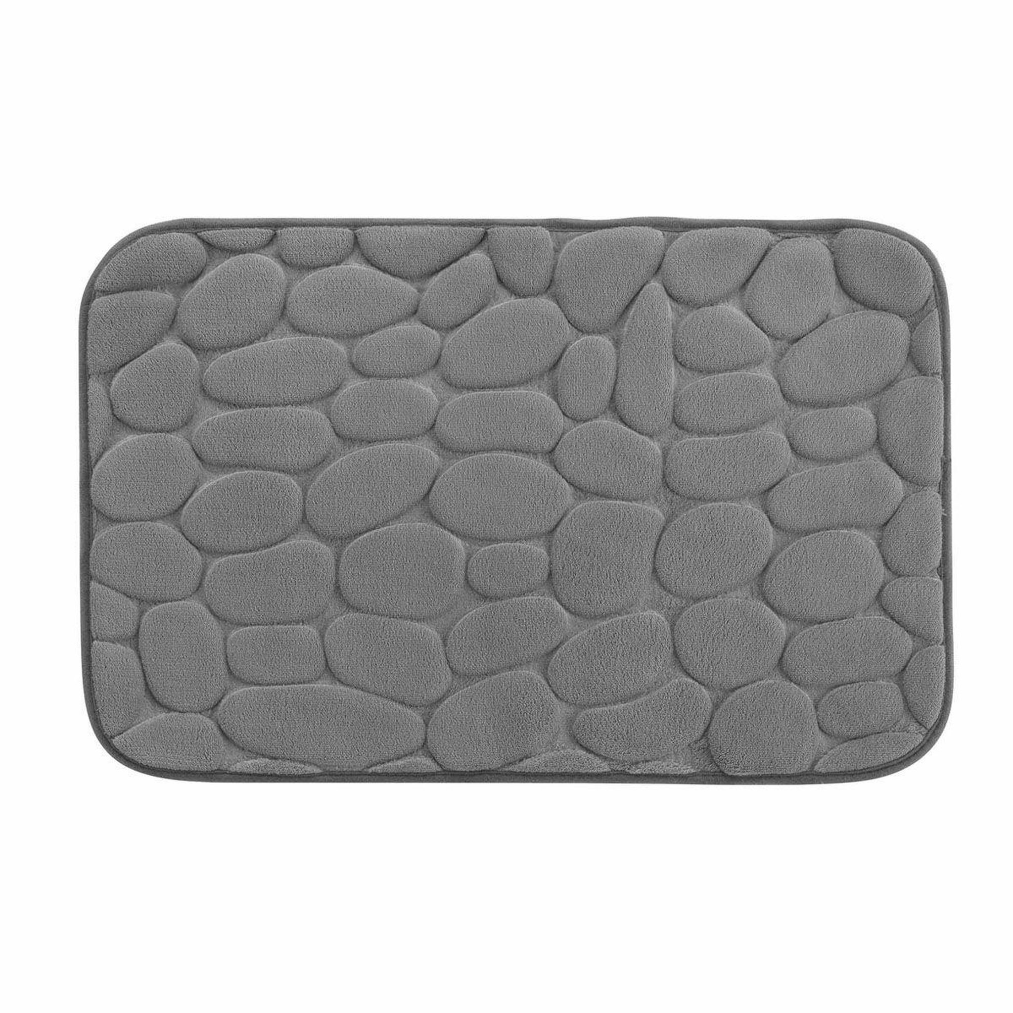 Douceur d'Intérieur Tapis de bain  ricochet  50x80cm anthracite