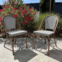 Voir la diapositive 2 : Paris Prix Lot de 2 Chaises de Jardin Empilable  Bistro  87cm Bleu