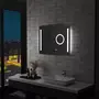 VIDAXL Miroir mural a LED de salle de bain et capteur tactile 80x60 cm