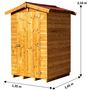 Voir la diapositive 9 : Habrita Abri de jardin bois - Autoclavé - 1,96m²
