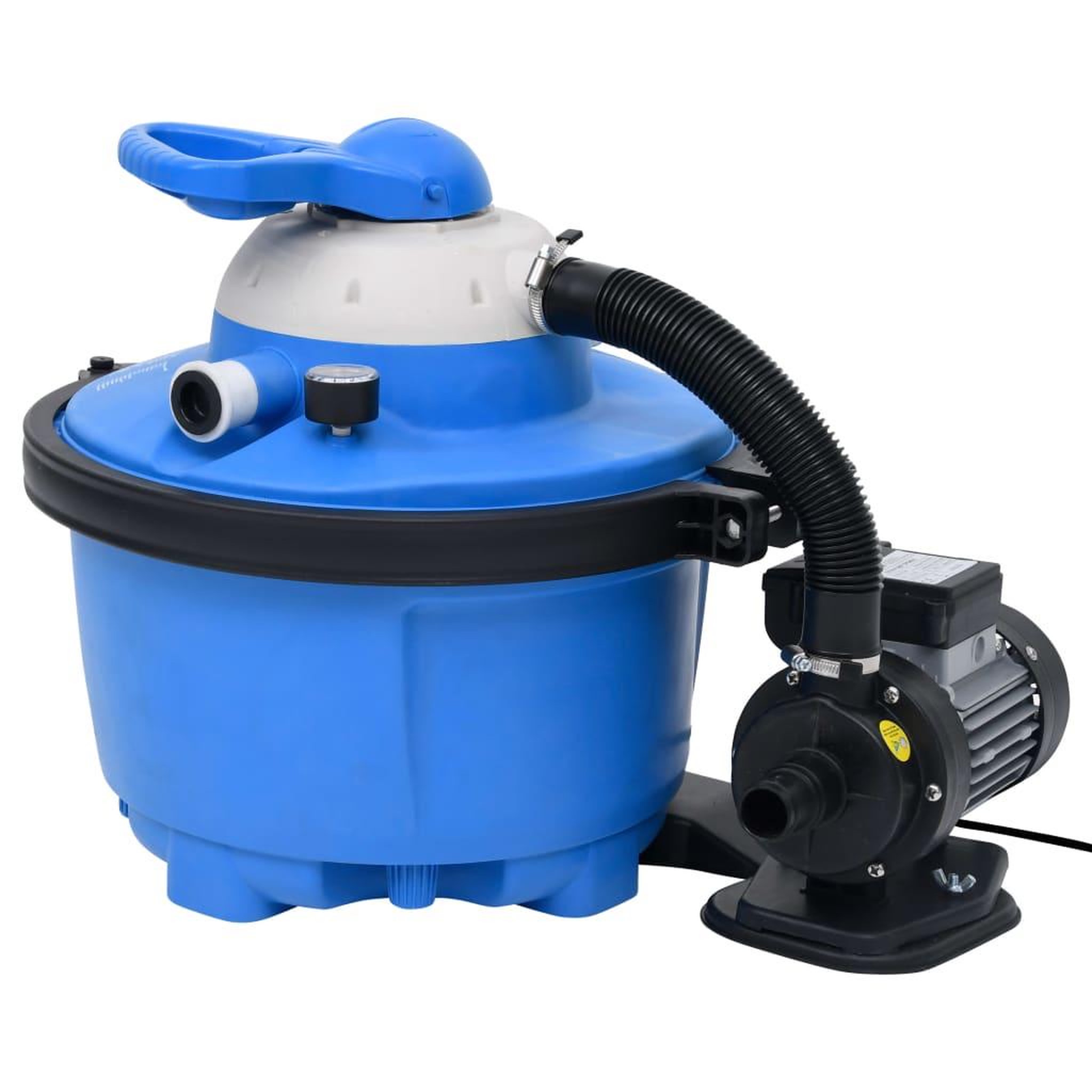 VIDAXL Pompe de filtration a sable bleu et noir 385x620x432mm 200w 25l