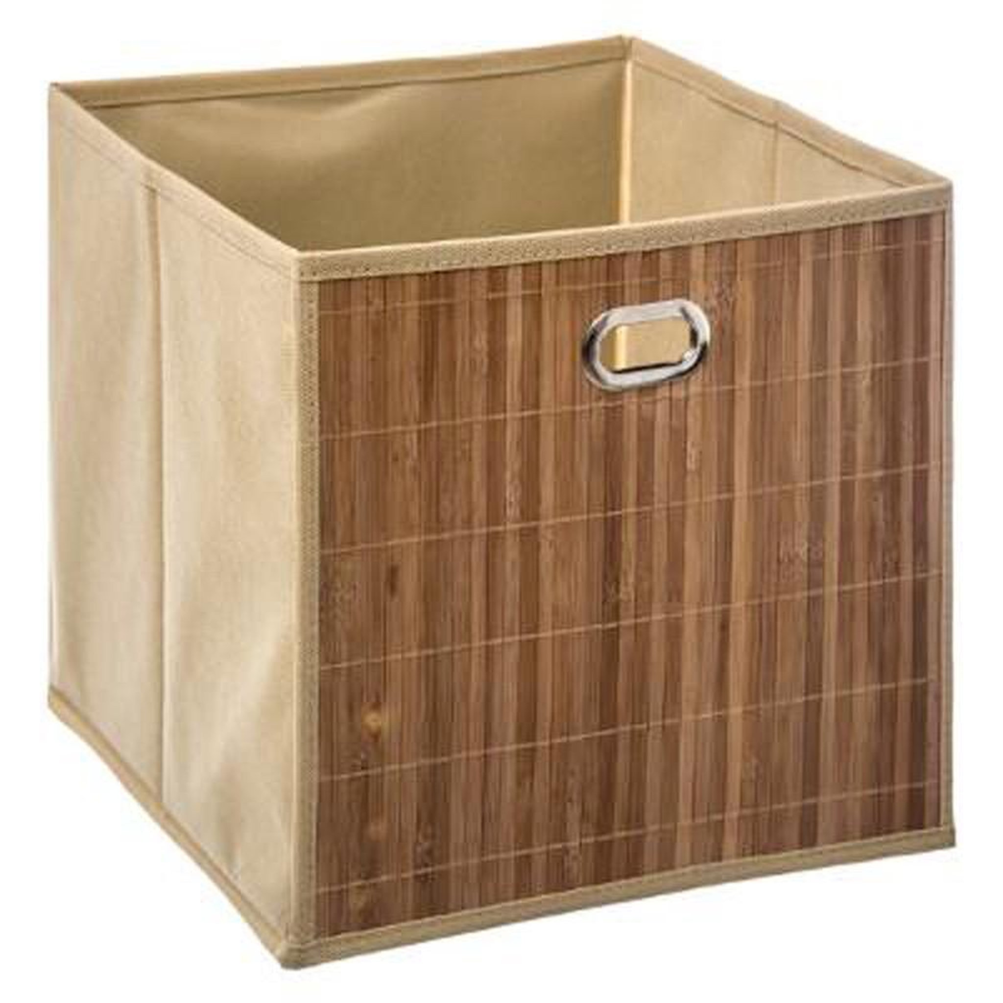  Boîte de Rangement Pliable  Bambou  31x31cm Naturel