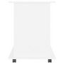 Voir la diapositive 5 : VIDAXL Armoire a roulettes Blanc 60x45x60 cm Bois d'ingenierie