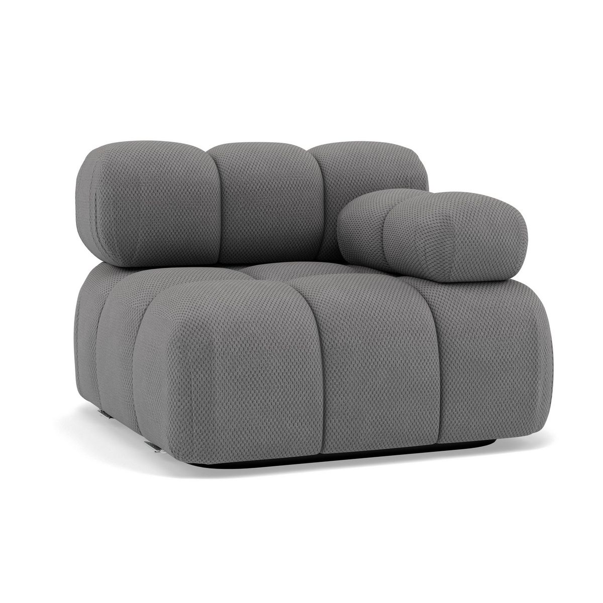 LISA DESIGN Ruby - module d'assise droit en velours texturé