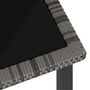 Voir la diapositive 3 : VIDAXL Table a dîner de jardin Gris 70x70x73 cm Resine tressee