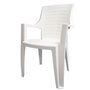 Voir la diapositive 6 : KZ GARDEN Lot de 2 Chaises de jardin Blanches EMPILABLES 50x60x91cm