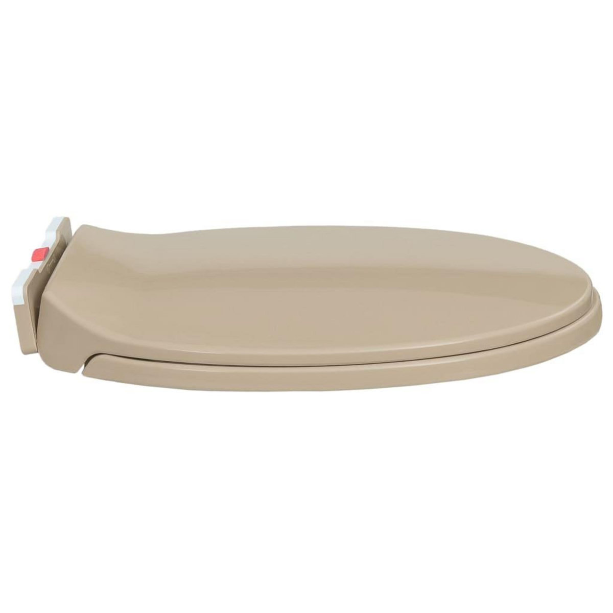 VIDAXL Siege de toilette a fermeture en douceur Beige Ovale