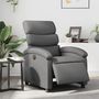 Voir la diapositive 1 : VIDAXL Fauteuil inclinable electrique Gris Similicuir
