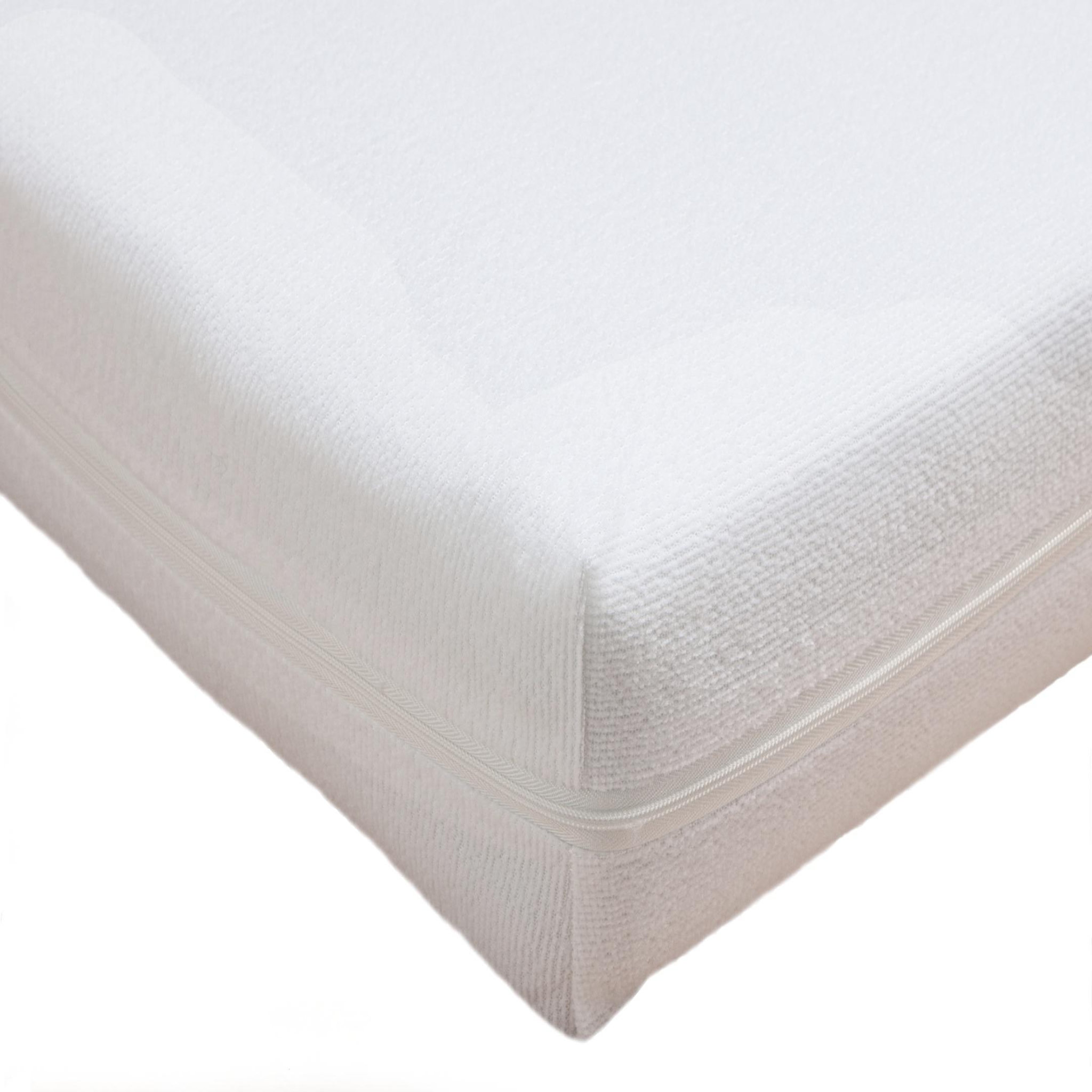 BABYCALIN Alèse bébé 60 x 120 cm en avec zippe - 100% polyester imperméable - Blanc