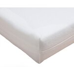 BABYCALIN Alèse bébé 60 x 120 cm en avec zippe - 100% polyester imperméable - Blanc