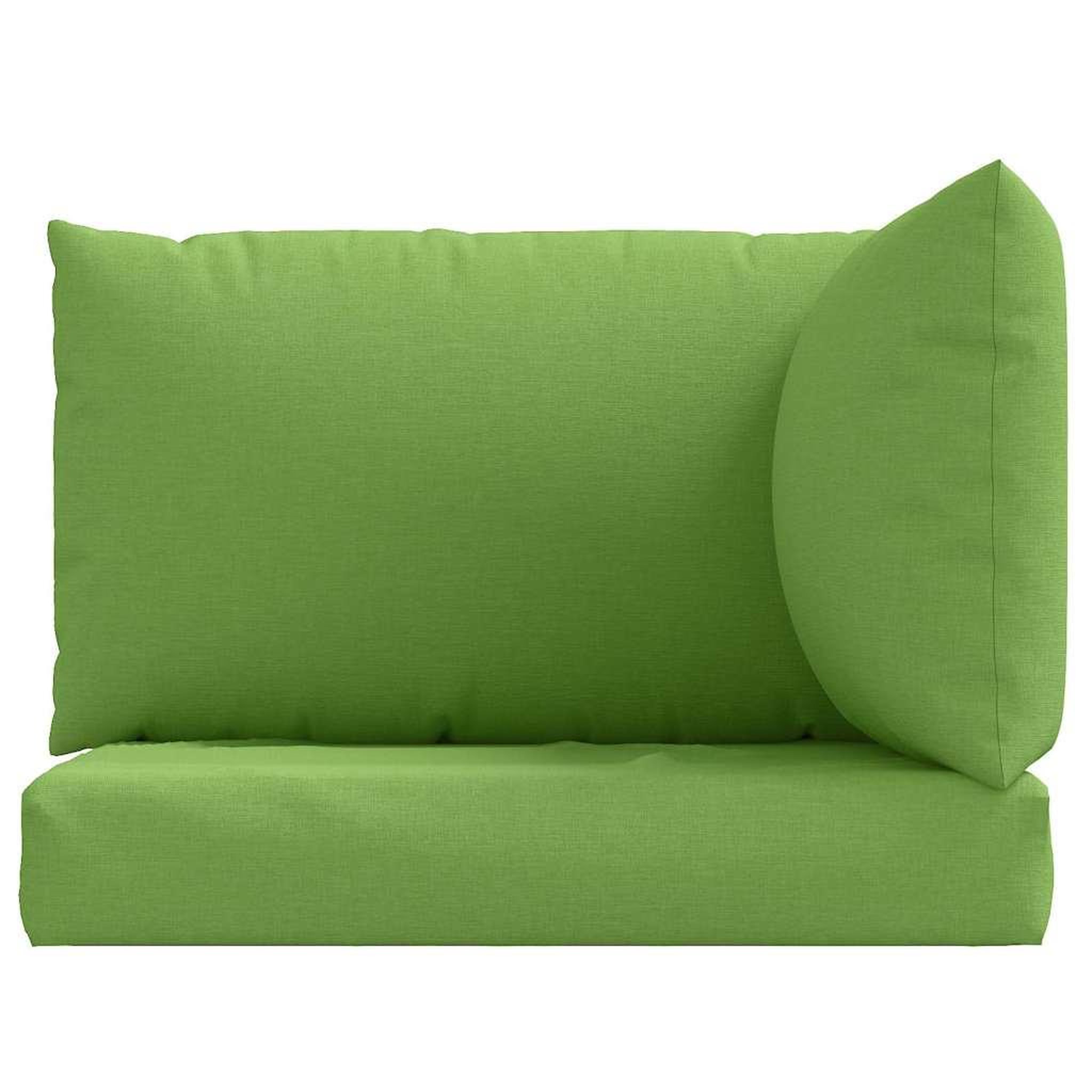 Voir la diapositive 4 : VIDAXL Coussins de palette lot de 3 vert melange tissu
