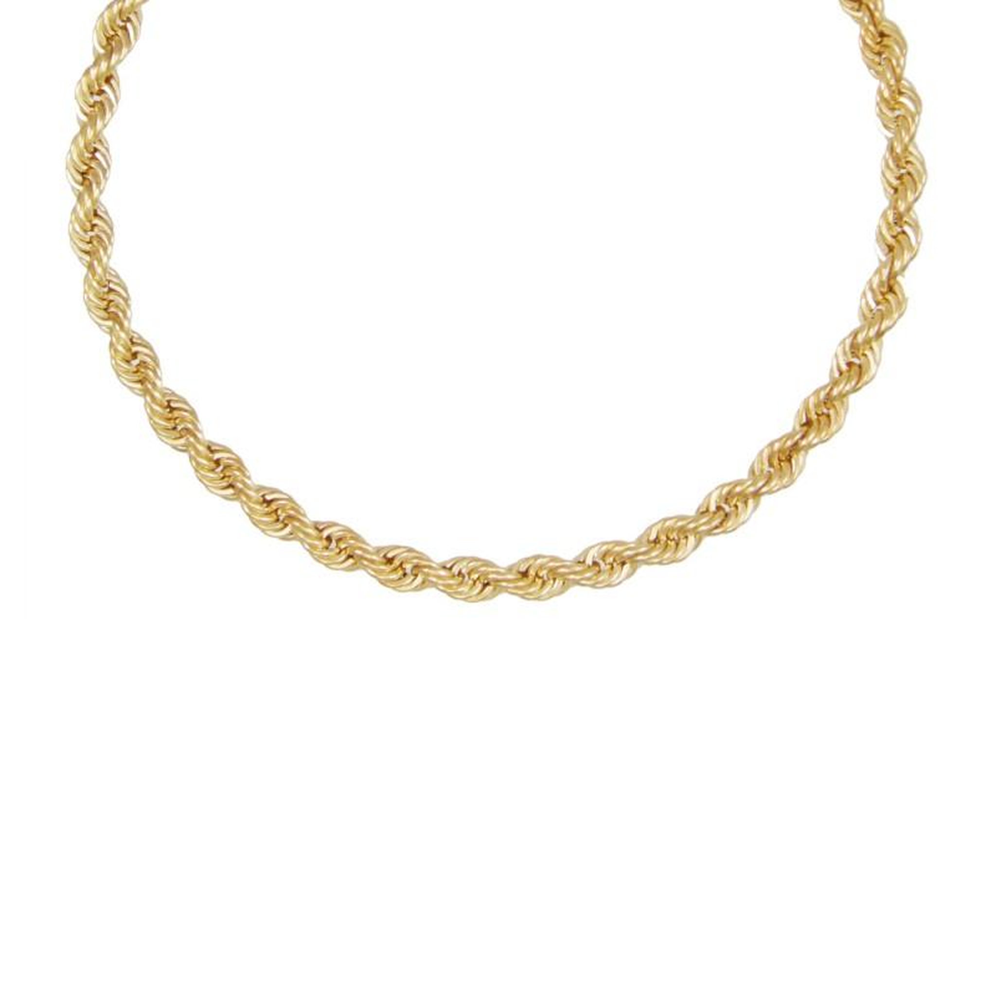 L'ATELIER D'AZUR Collier Femme Maille Corde - Or Jaune