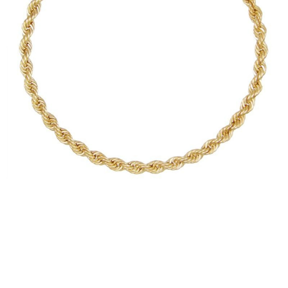 L'ATELIER D'AZUR Collier Femme Maille Corde - Or Jaune