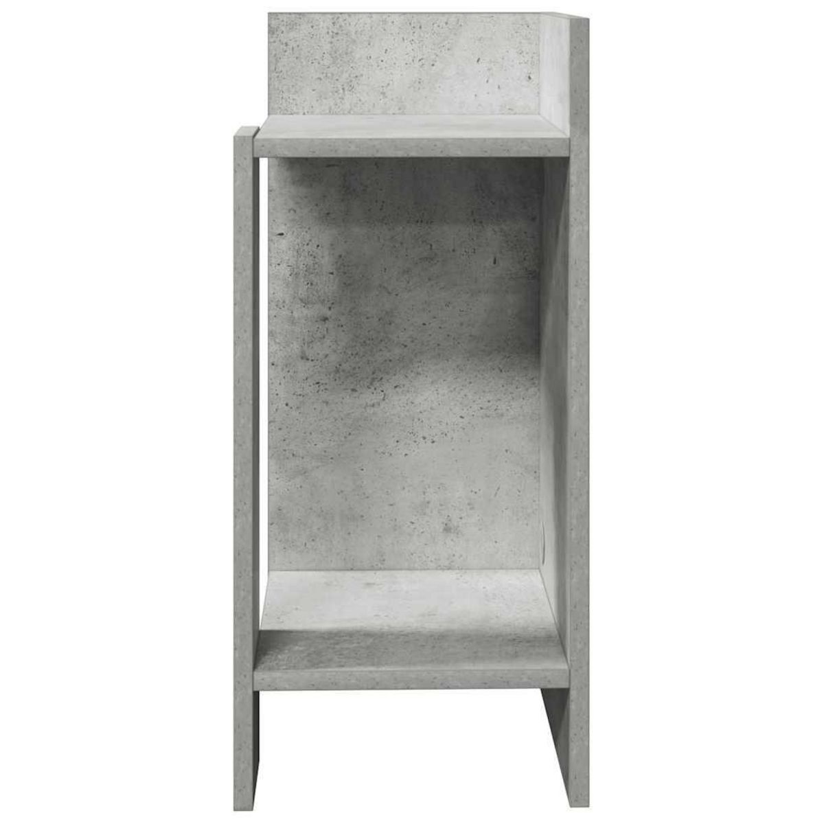 VIDAXL Tables d'appoint 2 pcs avec etagere gris beton 25,5x27x60 cm