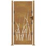 Voir la diapositive 4 : VIDAXL Portail de jardin 105x180 cm acier corten conception d'herbe