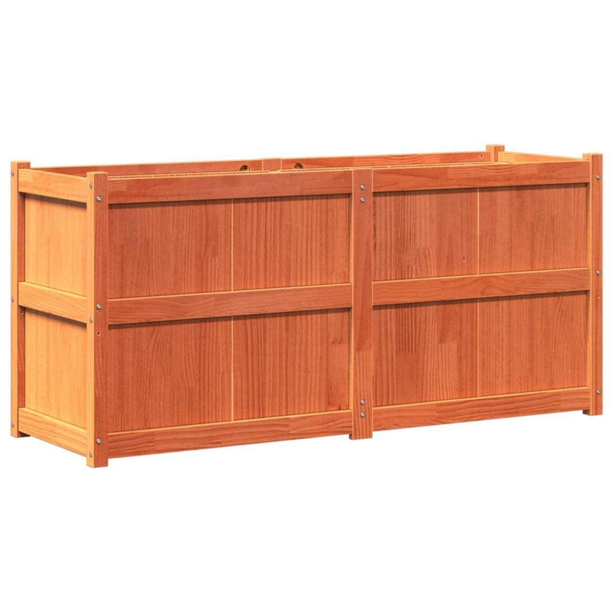 VIDAXL Jardiniere cire marron 150x50x70 cm bois de pin massif