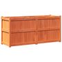 Voir la diapositive 2 : VIDAXL Jardiniere cire marron 150x50x70 cm bois de pin massif