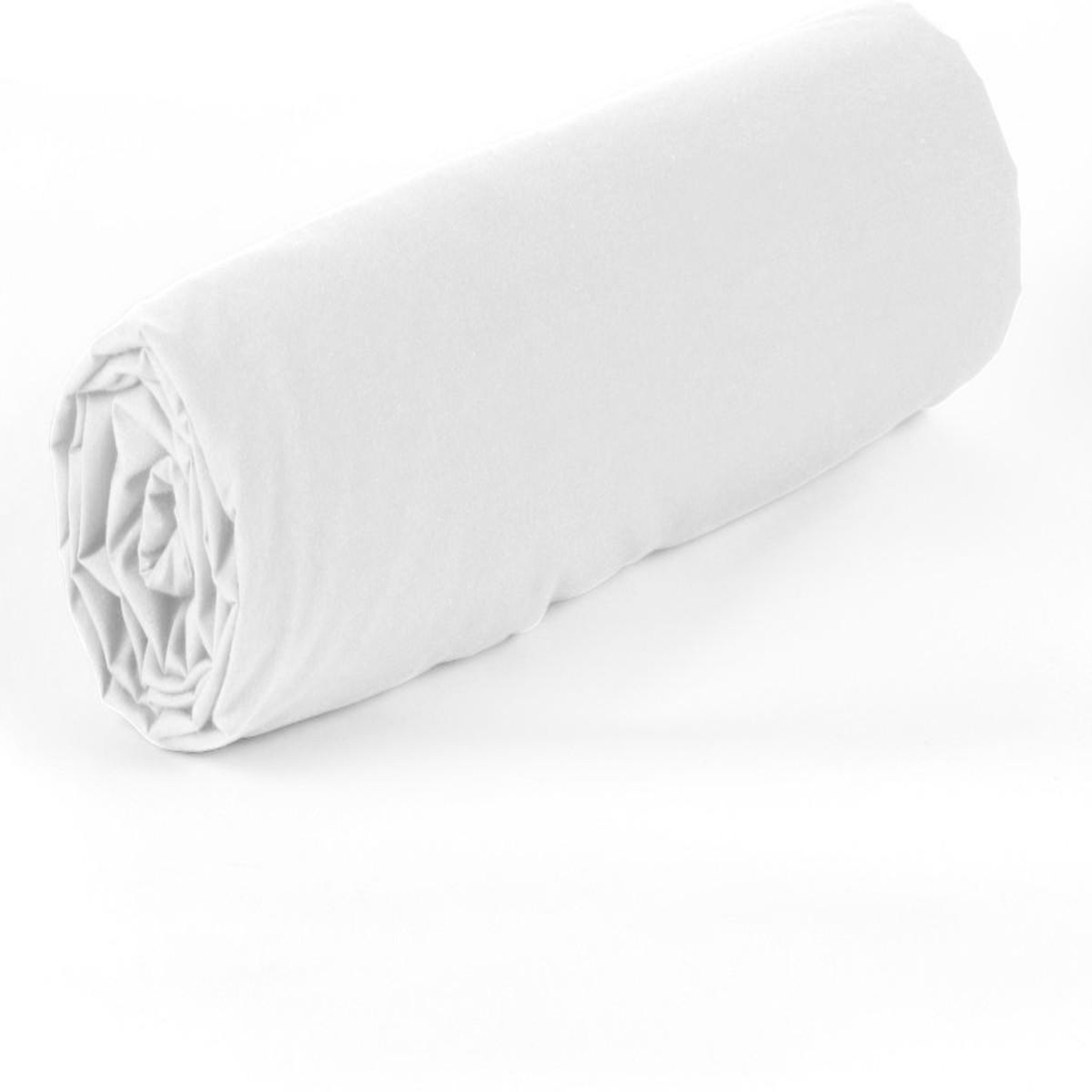 Home collection Drap housse de coton-bambou - blanc. Coloris disponibles : Blanc