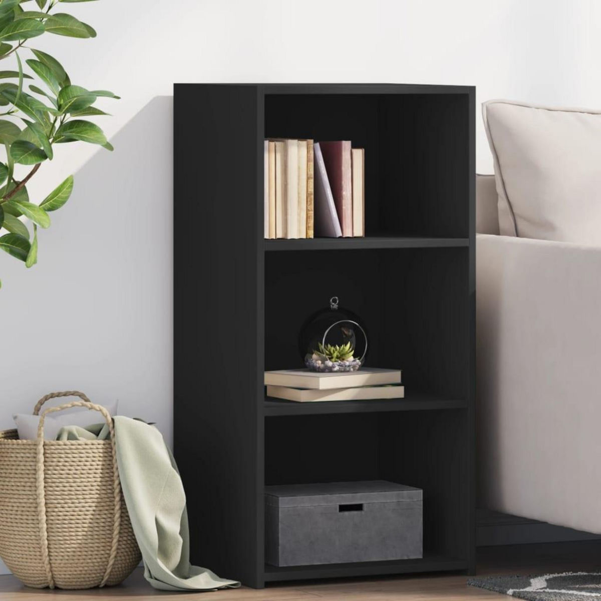 VIDAXL Buffet noir 45x41x93 cm bois d'ingenierie