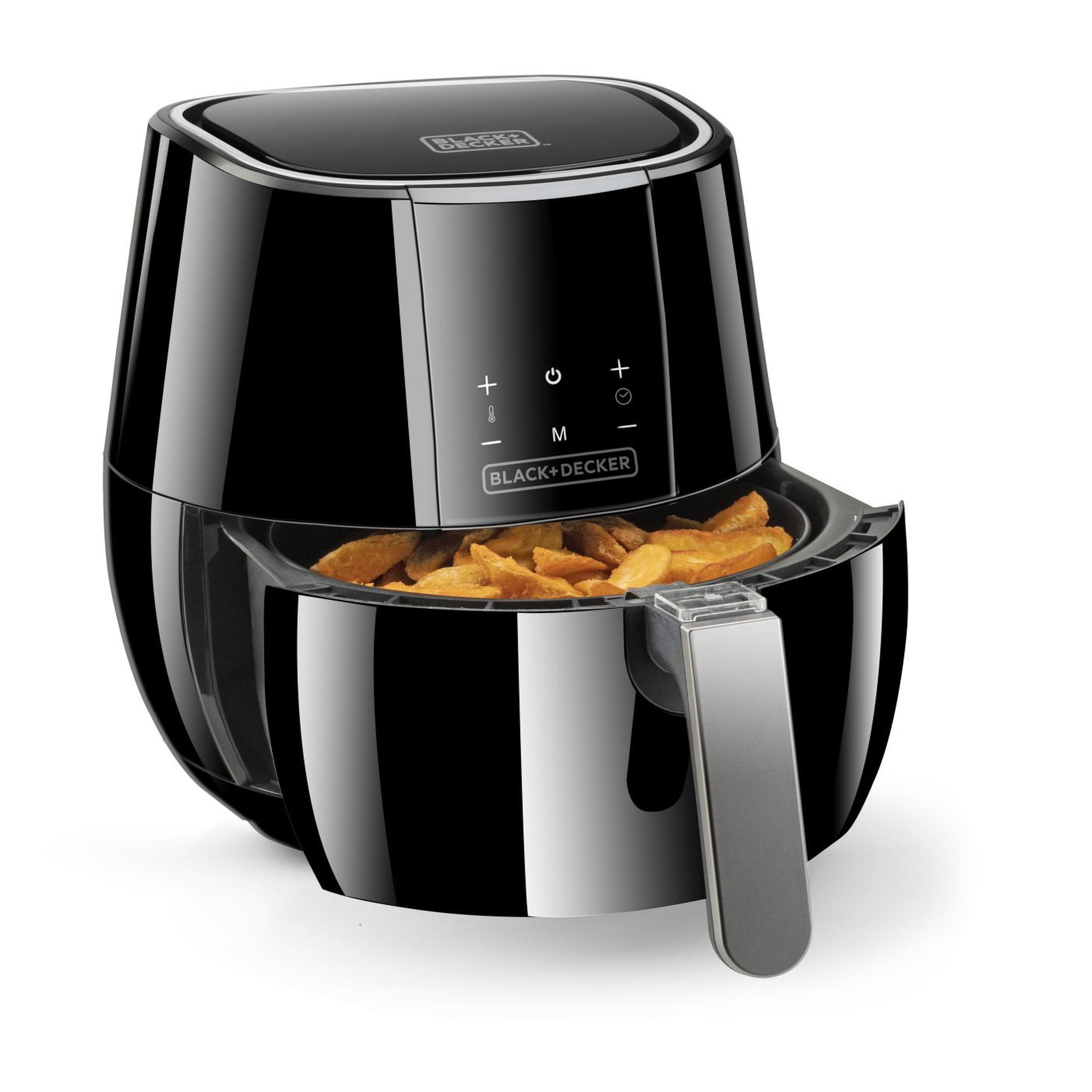 Voir la diapositive 3 : BLACK ET DECKER Friteuse à air sans huile numérique Black and Decker BXAF3500E autonome noire
