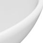 Voir la diapositive 5 : VIDAXL Lavabo rond de salle de bain Blanc mat 32,5x14 cm Ceramique