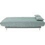 Voir la diapositive 4 : MARKET24 Clic clac 3 places - vert amande - Couchage 125x190 cm - Avec coussins
