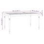 Voir la diapositive 6 : VIDAXL Table Batavia 150x90x75 cm Bois de teck solide